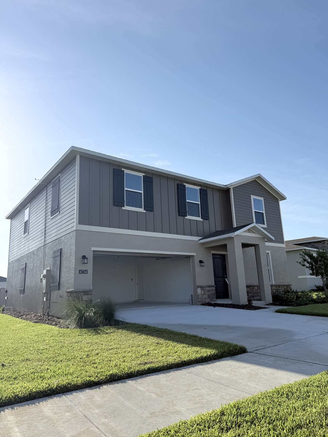 Completed two story residential exterior painting project